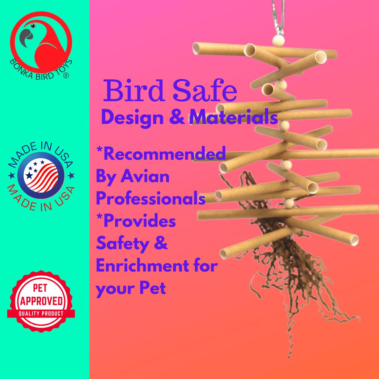 3873 Tube Tree - Bonka Bird Toys