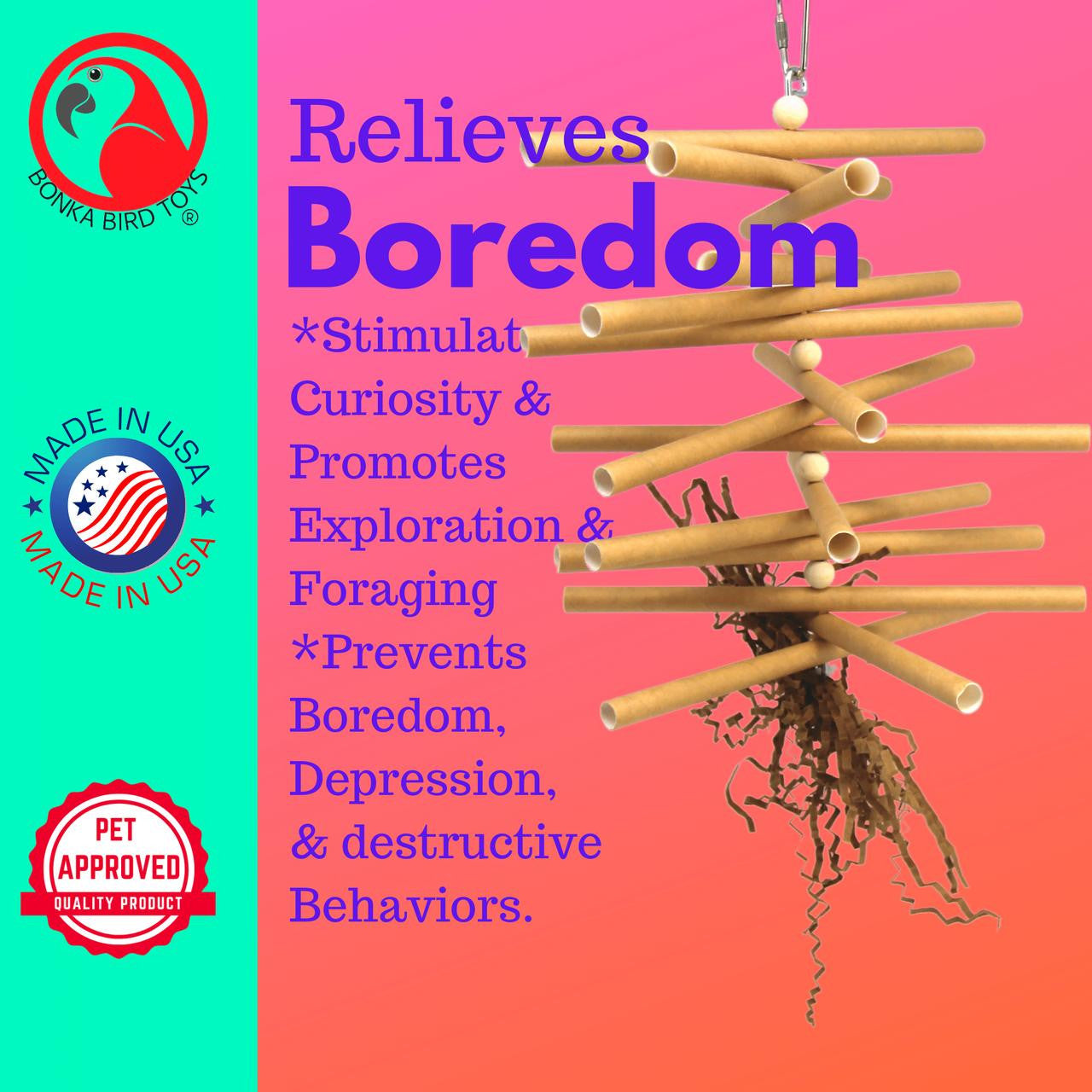 3873 Tube Tree - Bonka Bird Toys