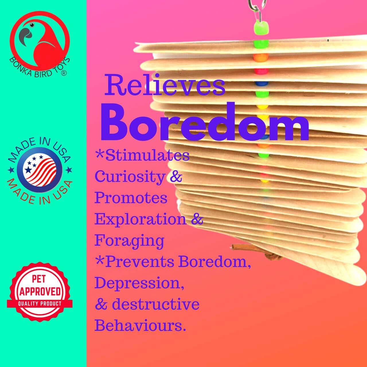 867 Natural Big Stick - Bonka Bird Toys