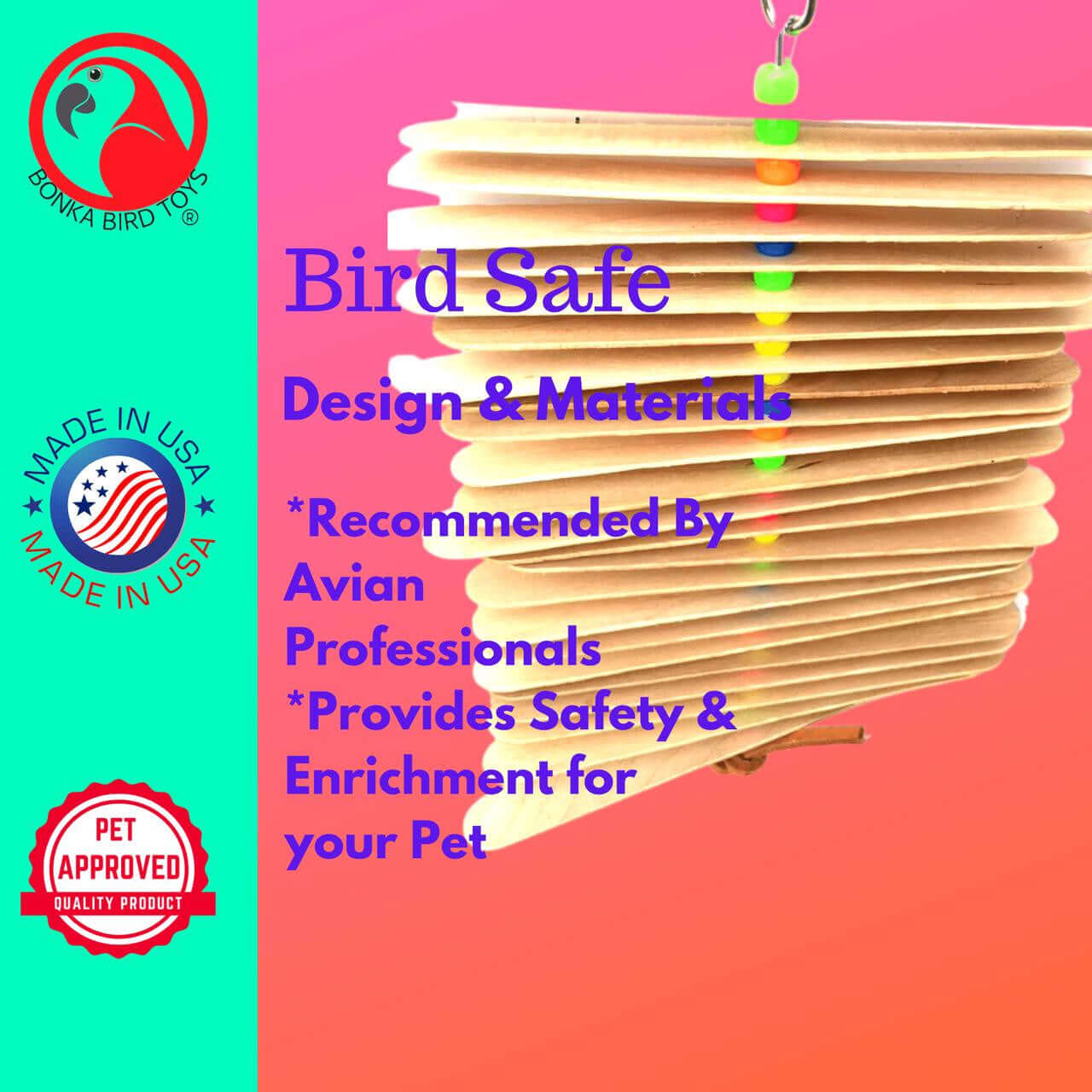 867 Natural Big Stick - Bonka Bird Toys