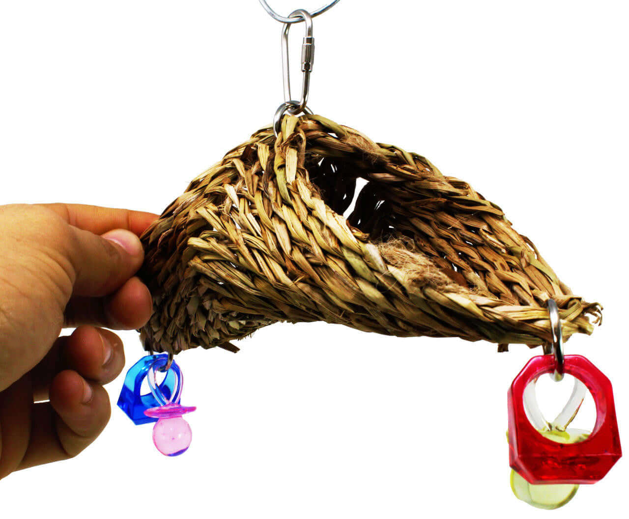 Natural Woven Seagrass Foraging Tunnels - Bonka Bird Toys
