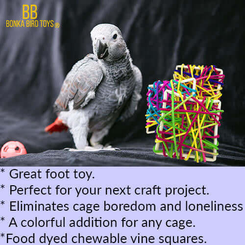 Natural Vine Squares - Bonka Bird Toys