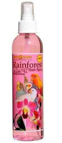 Pink Rainforest Mist Bath Spray for Small Birds 8oz