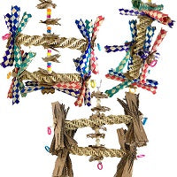 What are great medium foraging bird toys?