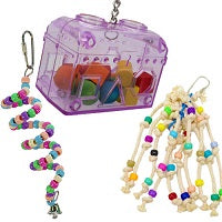 What are fun small bird toys?