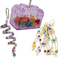 What are fun small bird toys?
