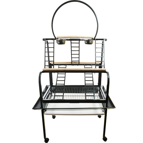 King’s Cages PP 503: ultimate bird playstand with multiple perches and feeding bowls, perfect for pet birds.