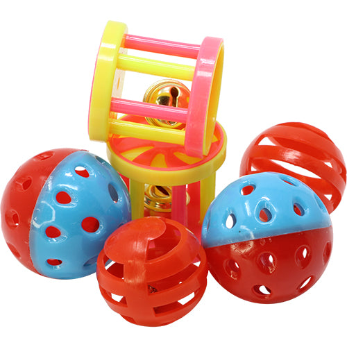 What Comes With the 1195 Play Three by bonka bird toys?