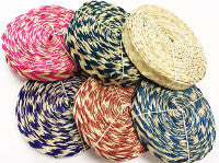 Colorful rolls of string ideal for DIY bird toy parts to create engaging toys for birds.