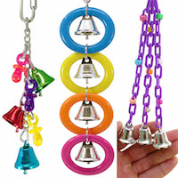 What are good selling bird toys with bells?