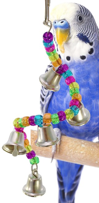 What are great interactive toys for medium to small birds?