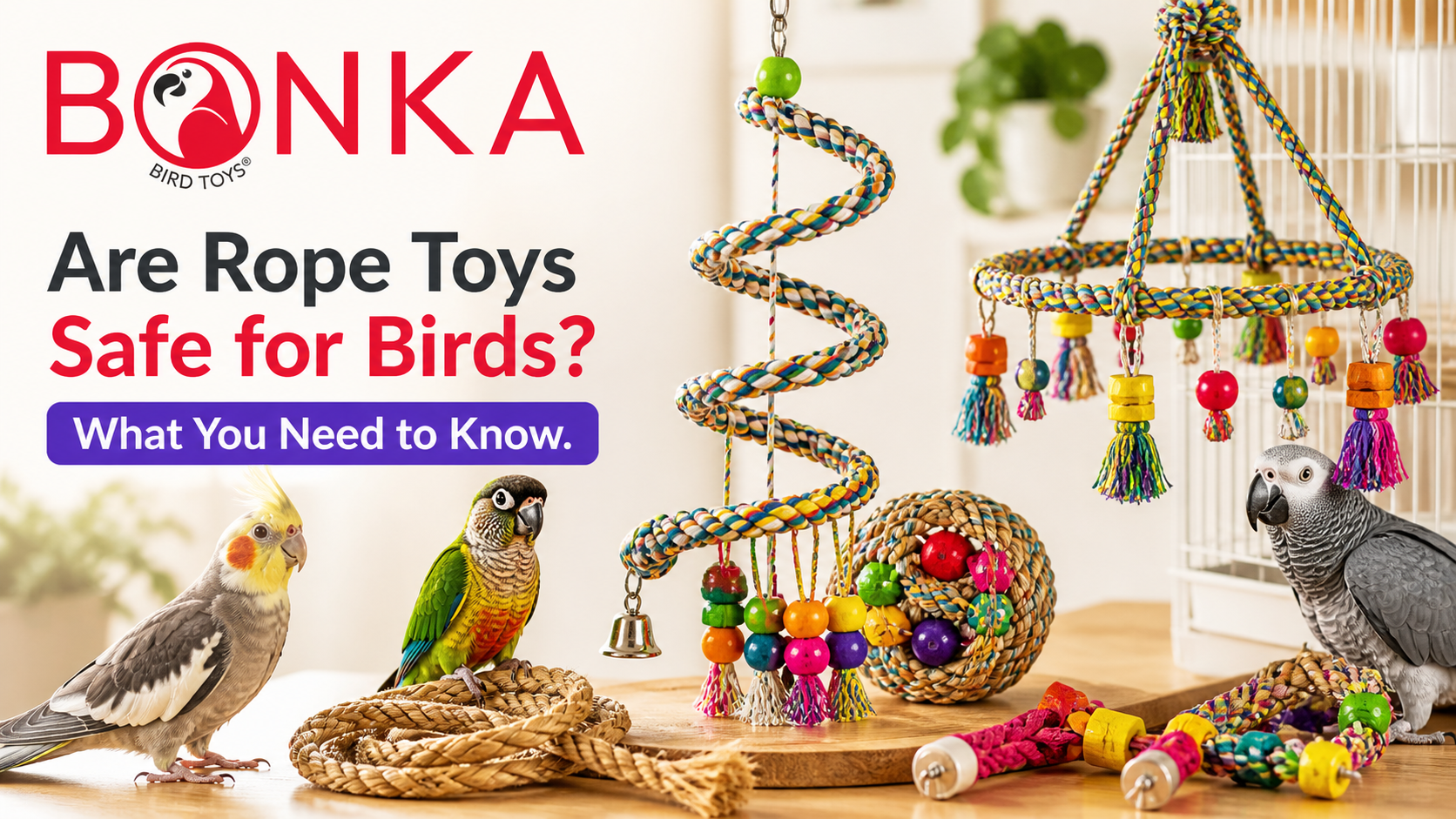 Are Rope Toys Safe for Birds? What You Need to Know