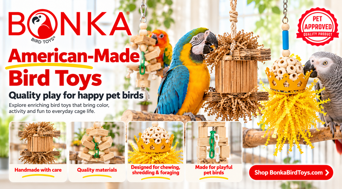 American-Made Bird Toys: Quality, Safety & Better Play