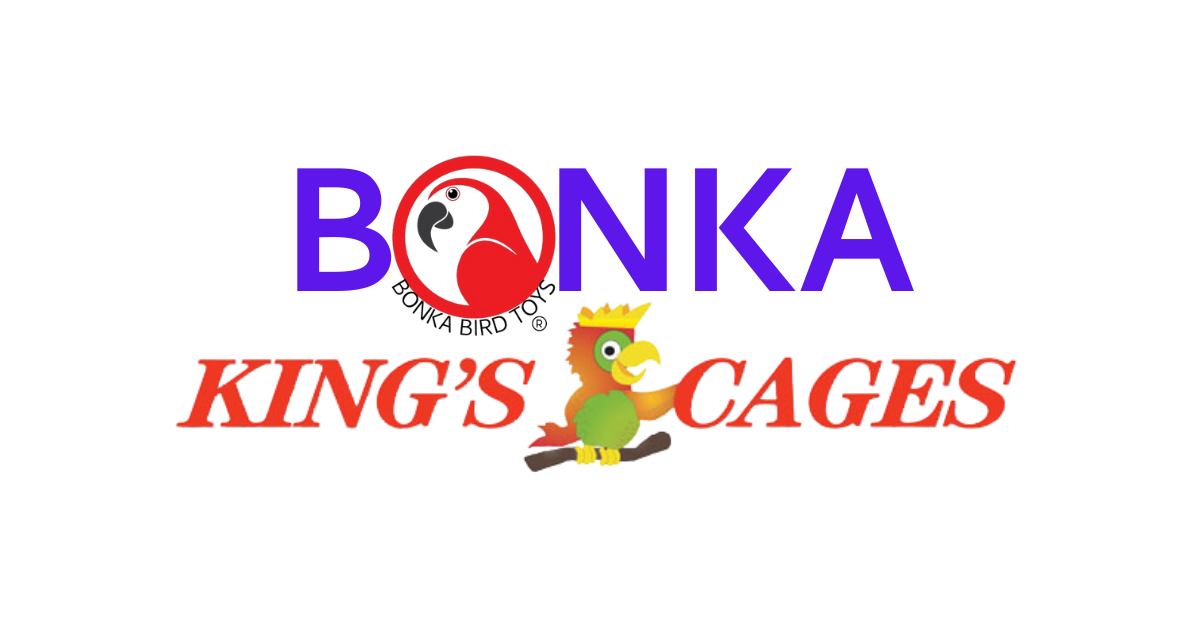 Bonka Bird Toys and King's Cages logo for Backyard Birding enthusiasts.