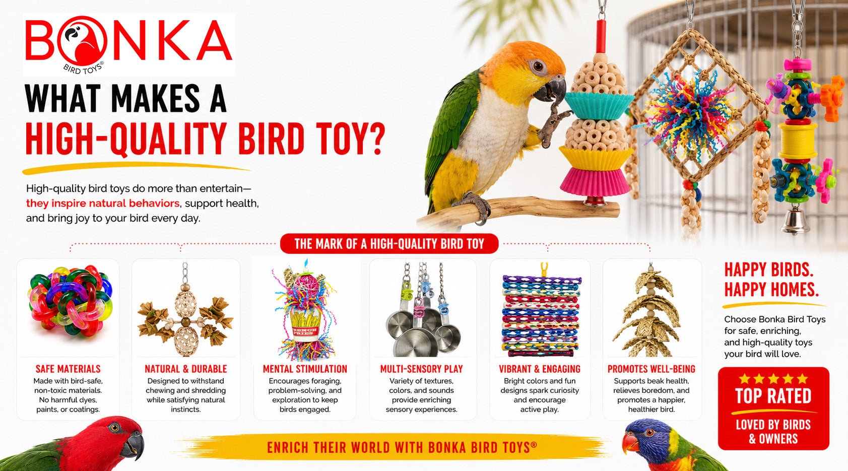 What Makes a High‑Quality Bird Toy