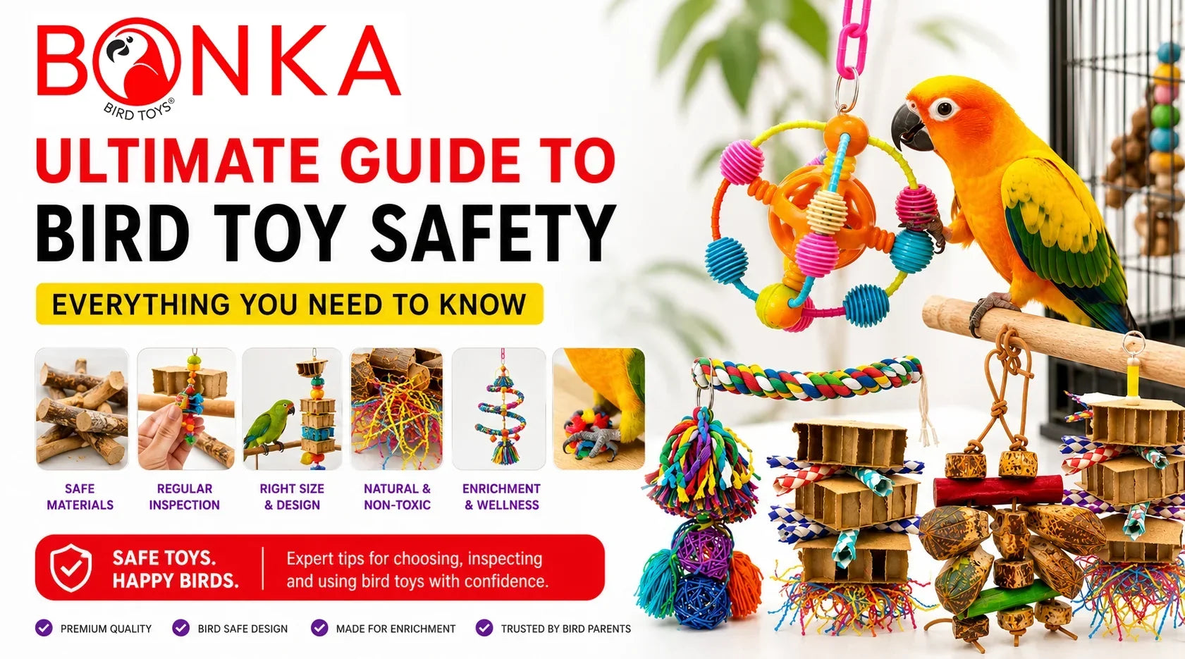 Ultimate Guide to Bird Toy Safety (Everything You Need to Know)