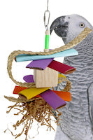 What is a great bird toy with lots of textures?