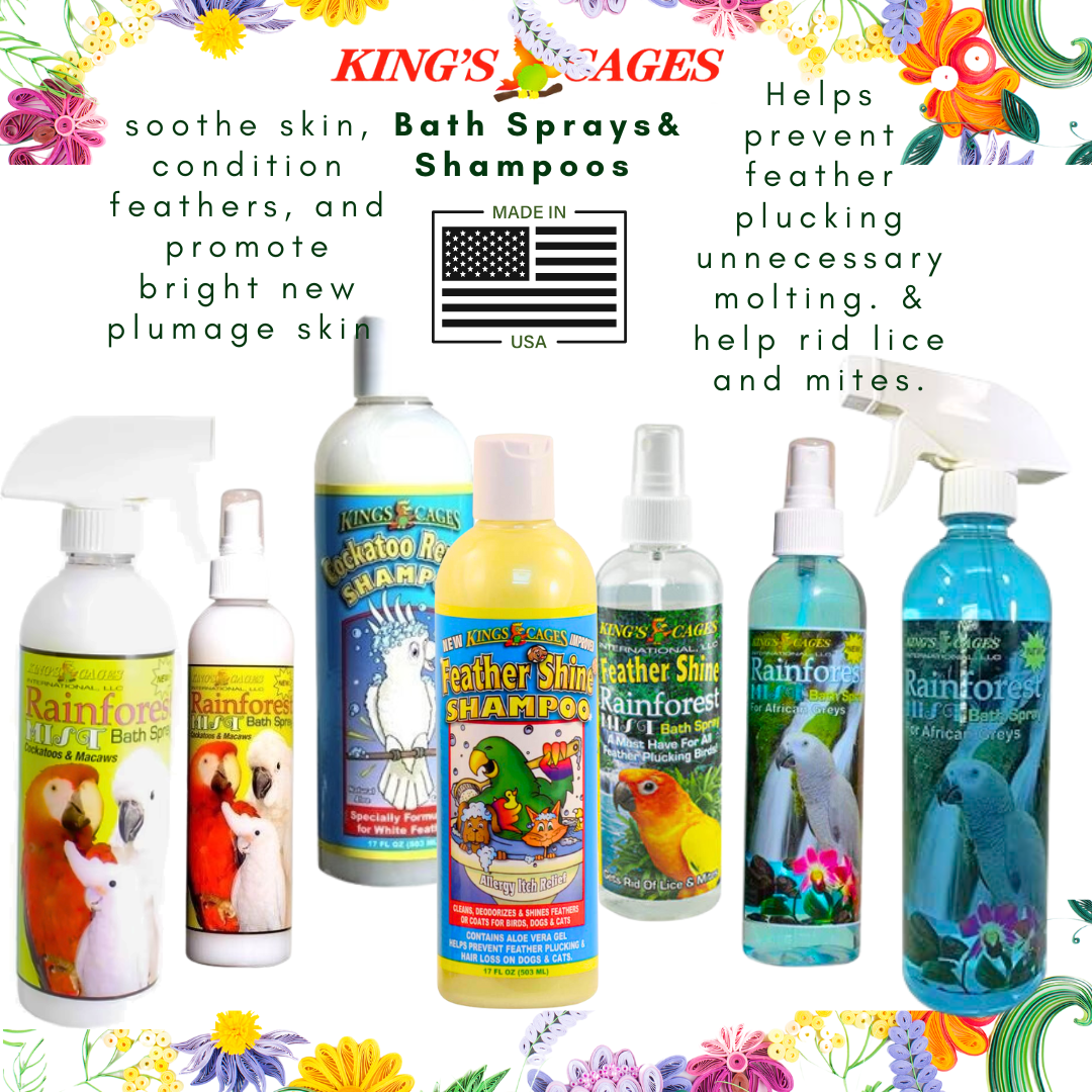 Prevent Feather Picking & Promote Healthy Plumage: The Best Bath Sprays & Shampoos for Birds