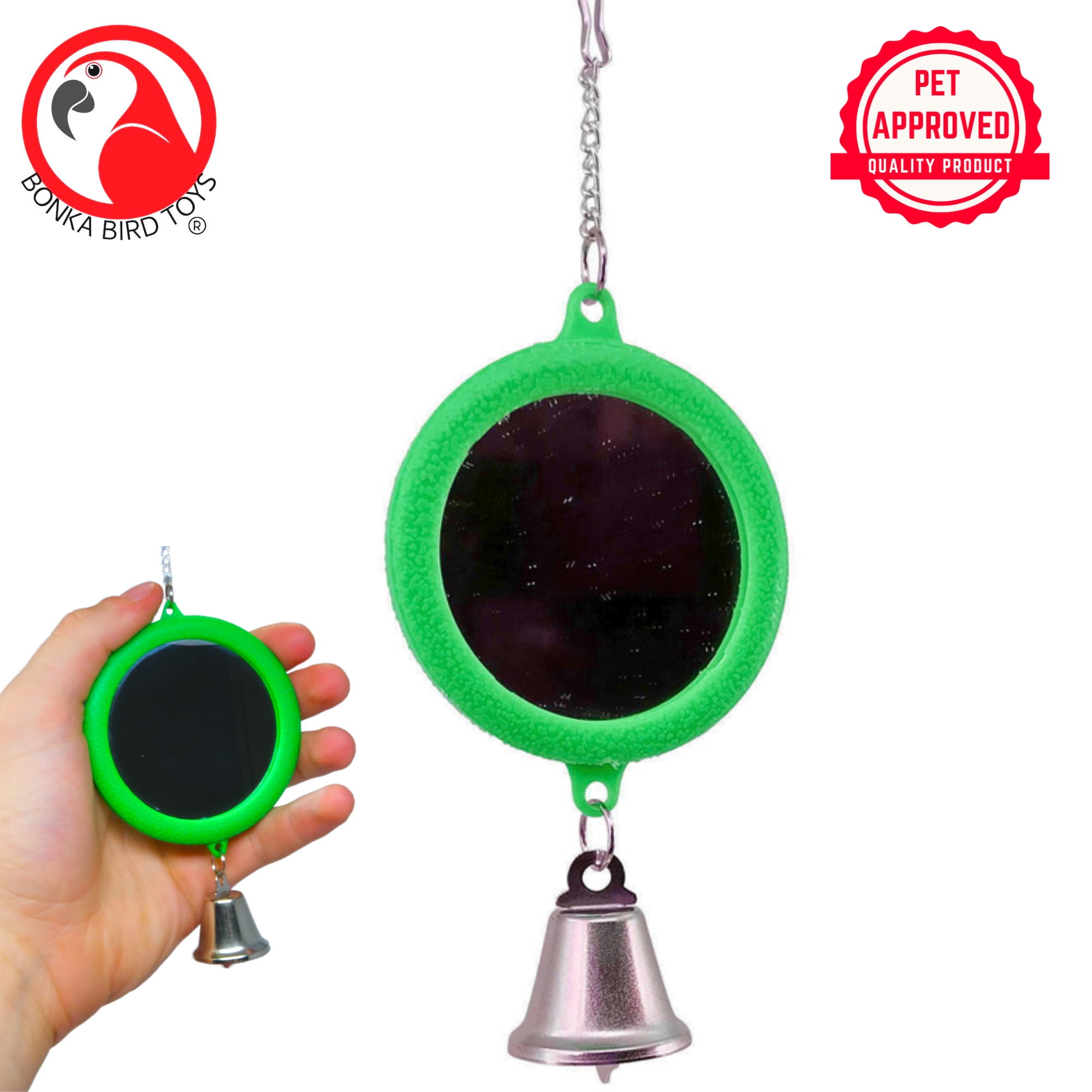 36415 Medium Round Mirror - Bonka Bird Toys