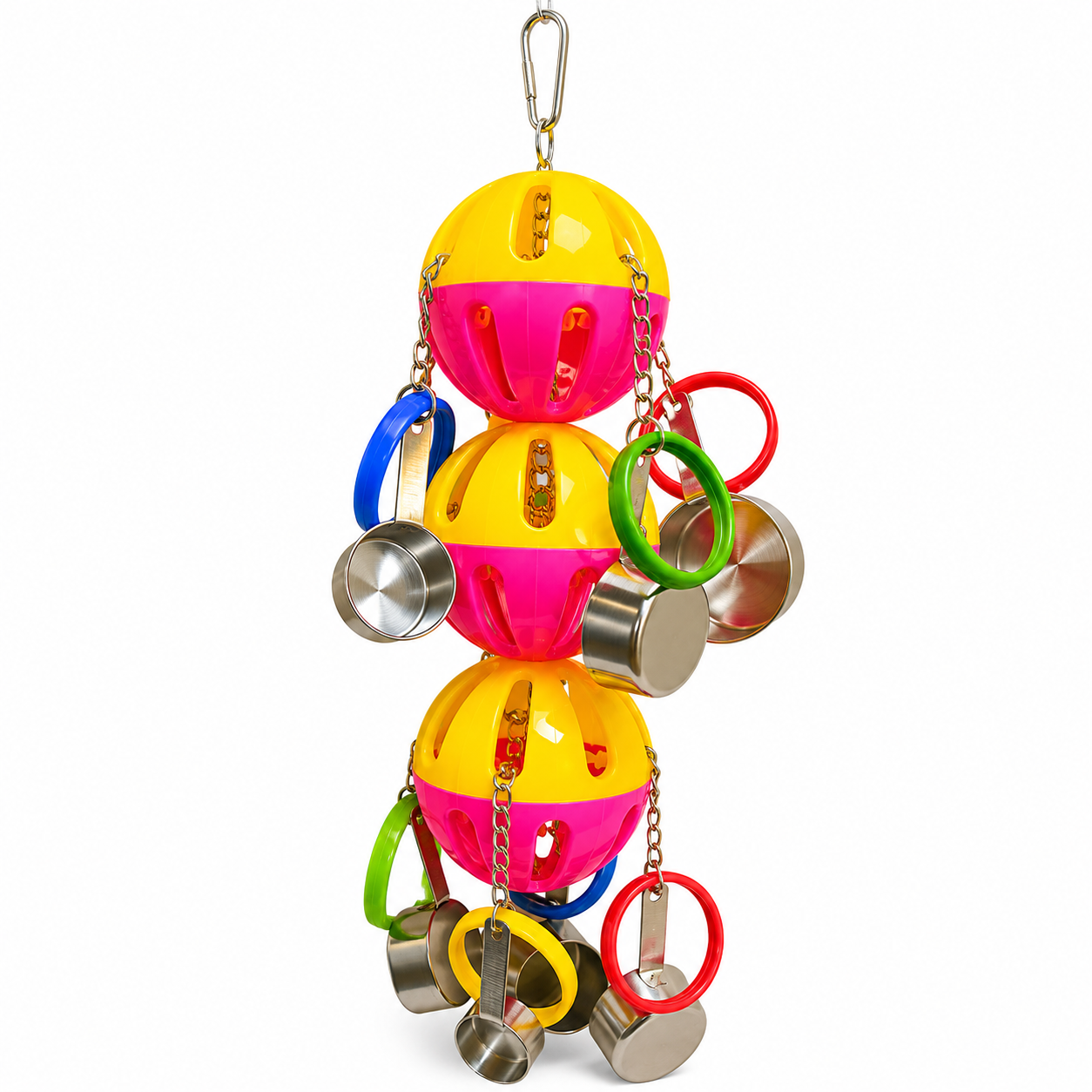 1429 Huge Triple Tuff Pot - Bonka Bird Toys