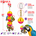 1429 Huge Triple Tuff Pot - Bonka Bird Toys