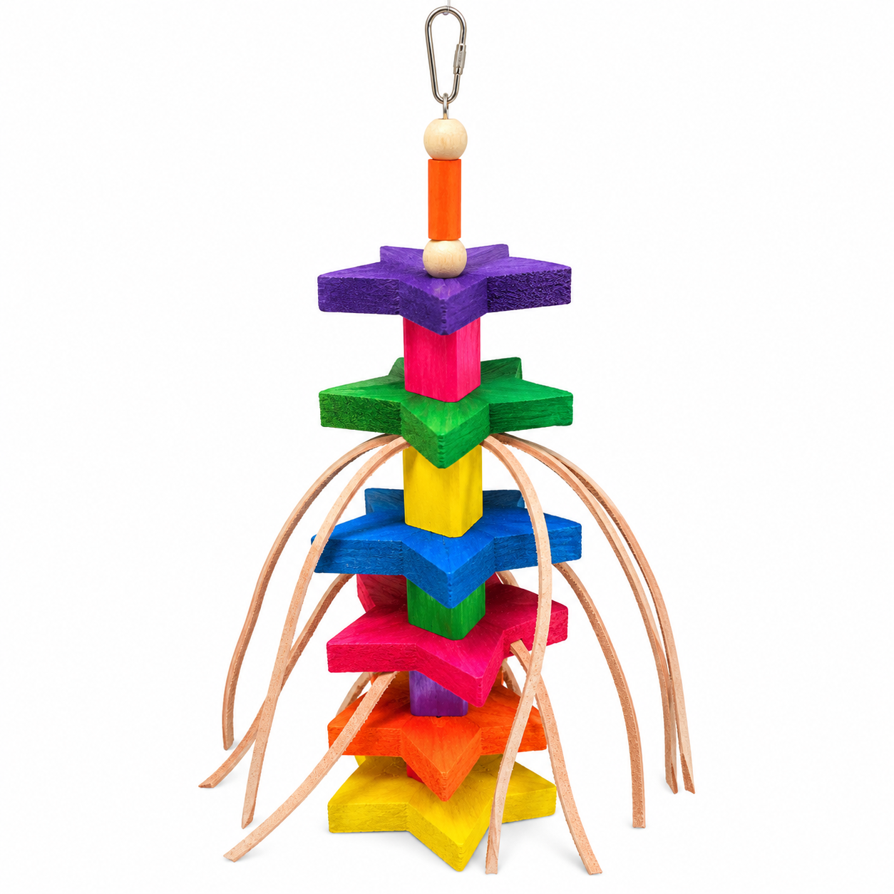 1510 Colored Colored Chunky Star - Bonka Bird Toys