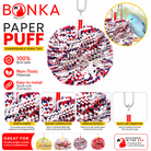 Paper Puff Bird Toy assortment for chewing and shredding