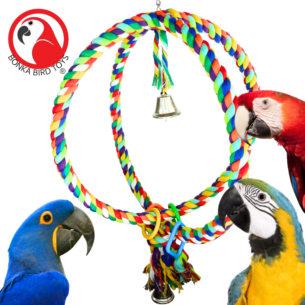 Guy Ropes Bird Ringing Rope Bird Toys – Bonka Bird Toys