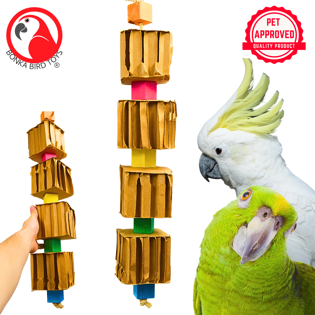 3750 Big Quad Blocks N Cube - Bonka Bird Toys