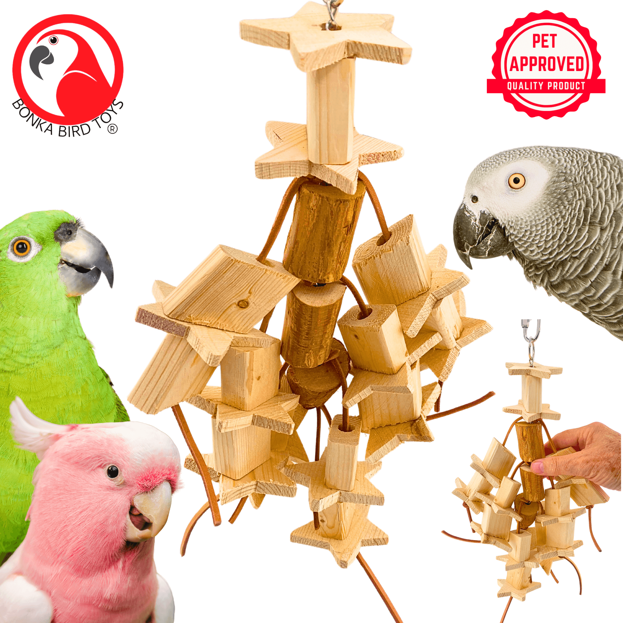 1152 Stellar Chomp Tower - Bonka Bird Toys