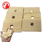 Pack 6 Natural and Colored Wooden Pine Slats - Bonka Bird Toys