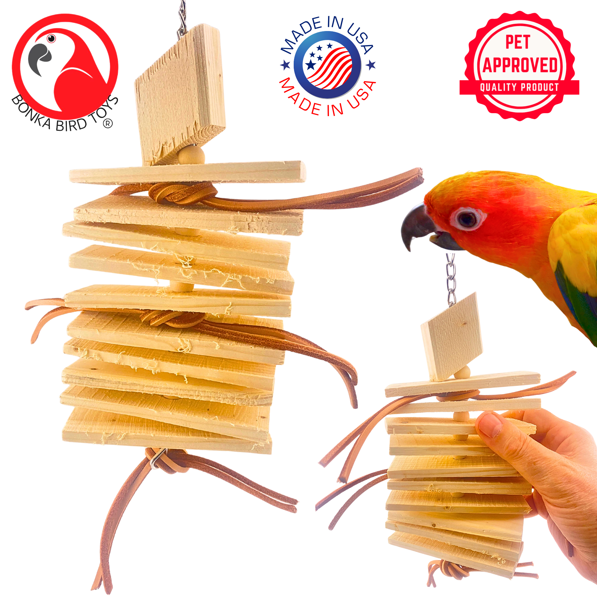 3899 Natural Stacker - Bonka Bird Toys