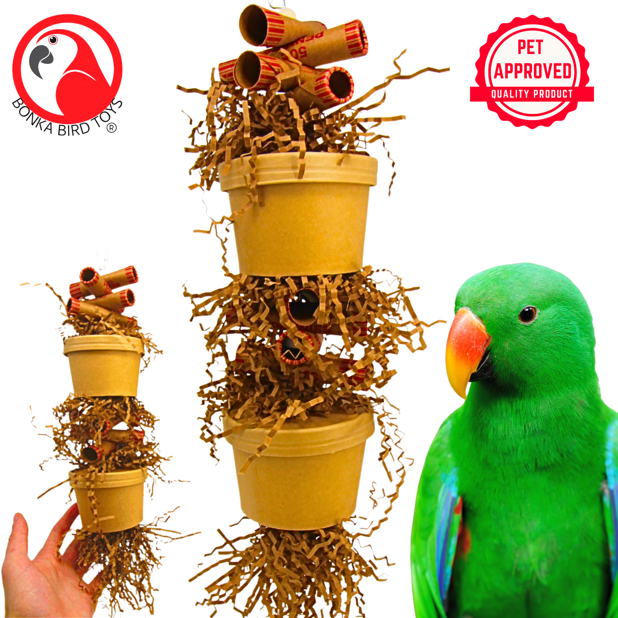 3867 Duo Money Pot - Bonka Bird Toys