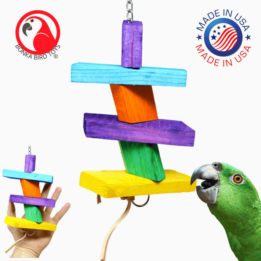 3773 Pk 6 Tiny Ducks by Bonka Bird Toys Parrot Toy