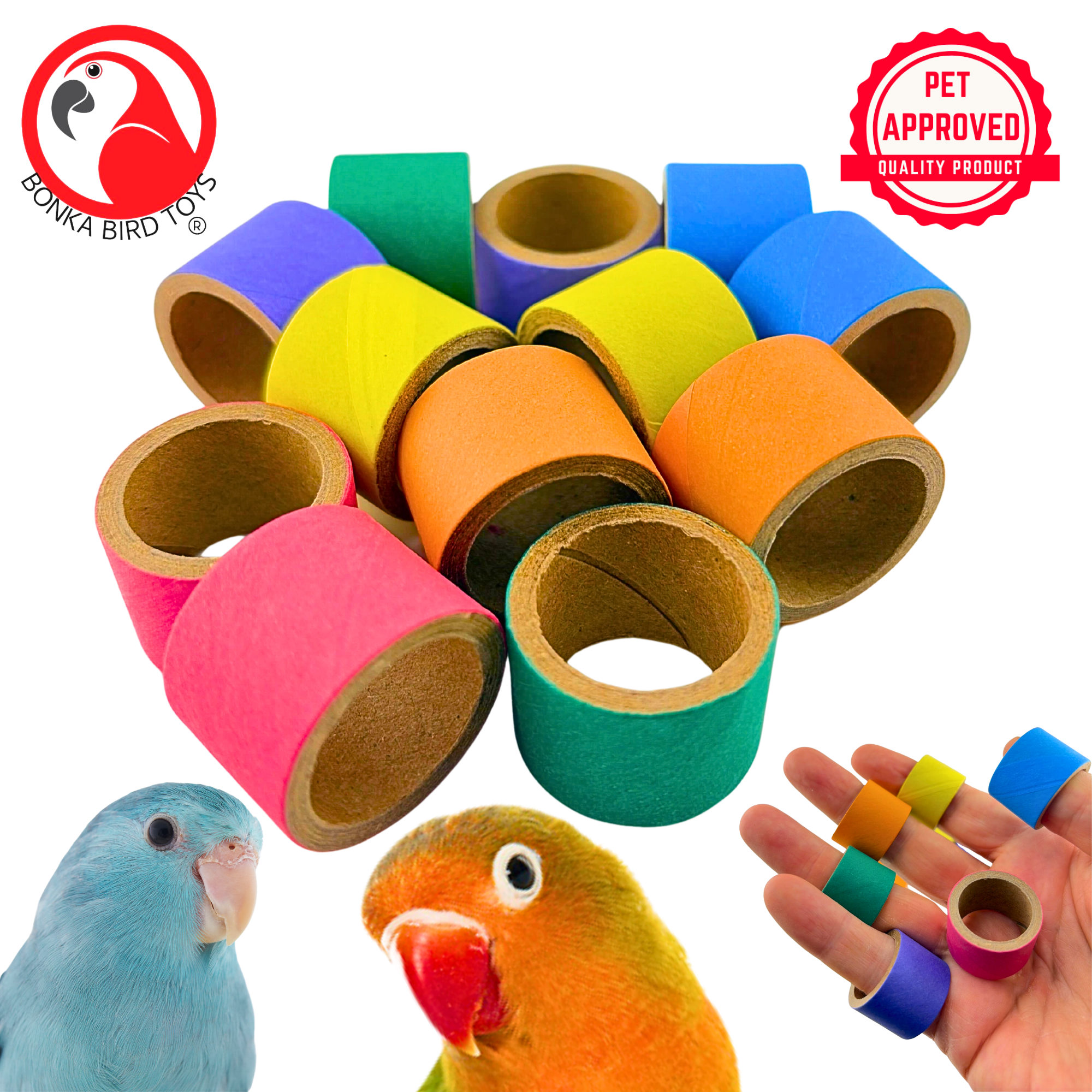 2591 12pk 3/4-Inch Ring Bagels - Bonka Bird Toys