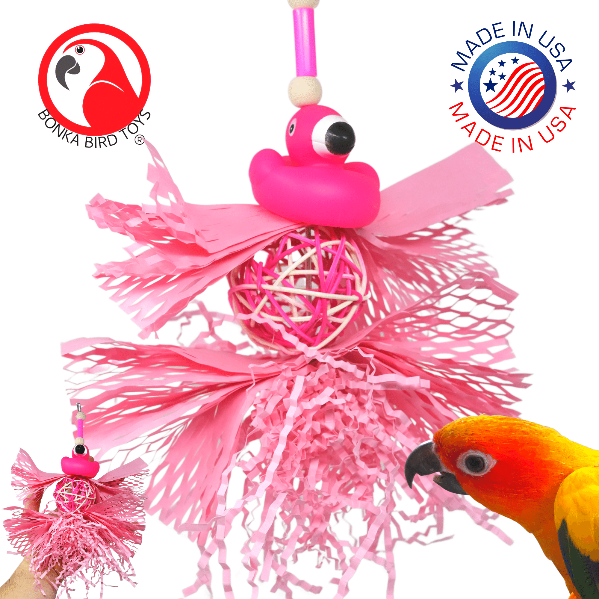 1005 Pink Flamingo - Bonka Bird Toys