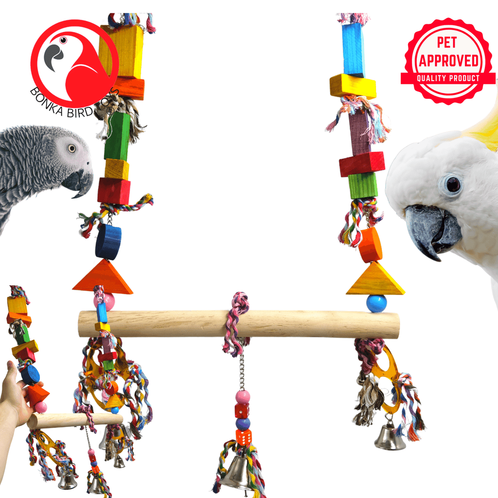 2160 Medium Spindle Swing - Bonka Bird Toys