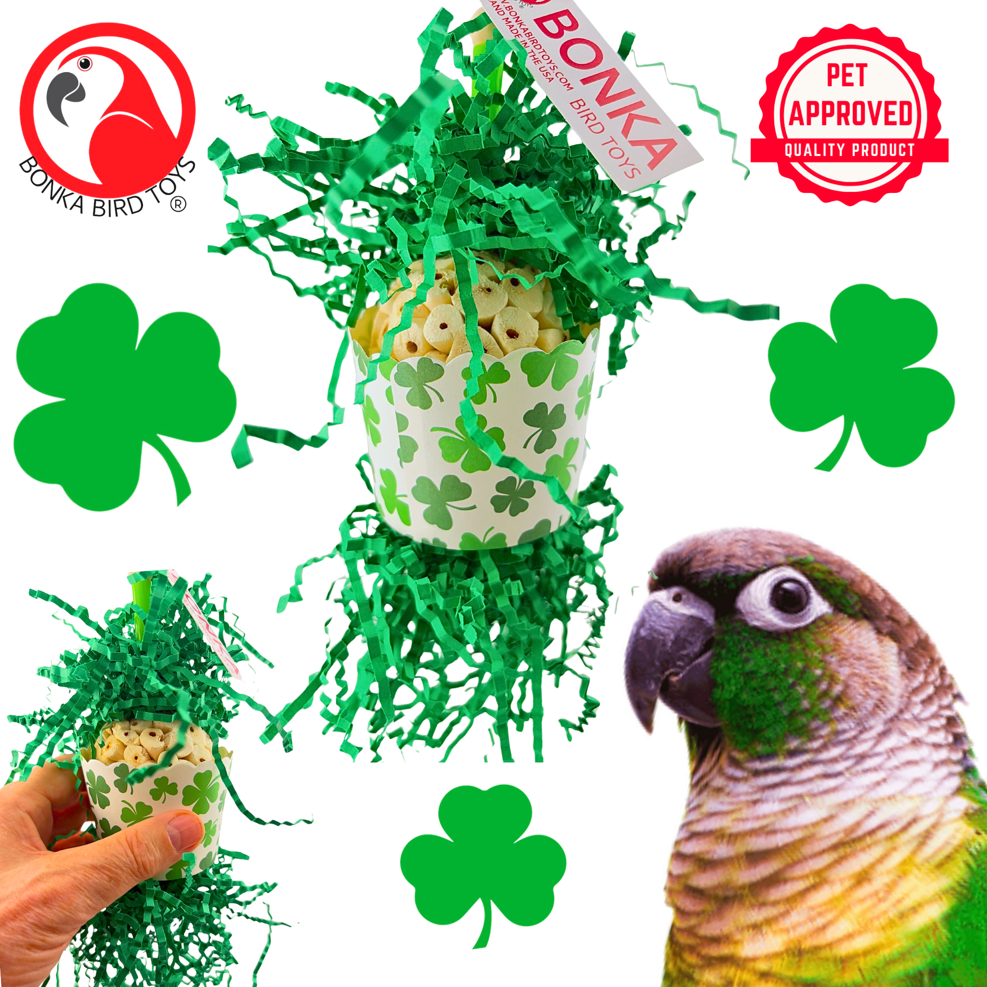 2778 Shamrock Sola Cup - Bonka Bird Toys