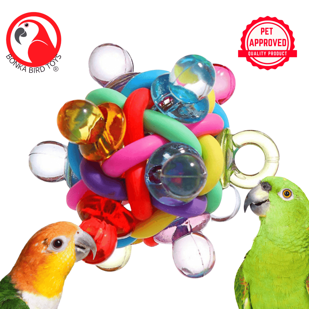 2255 Small Paci Wibbly Foot Toy by Bonka Bird Toys - Colorful and Engaging Toy for Parakeets, Lovebirds, Cockatiels - Bonka Bird Toys