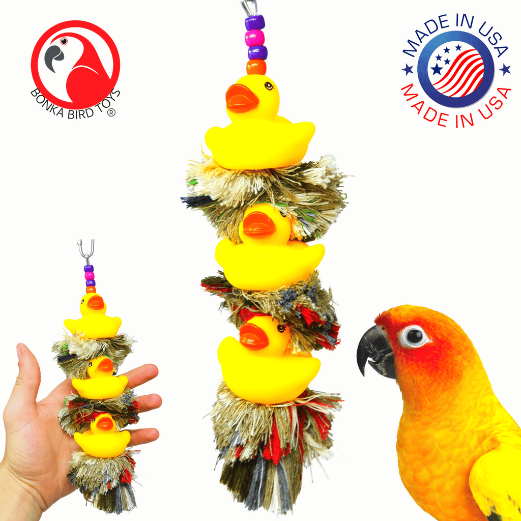1124 Triple Ducky Plucker - Bonka Bird Toys