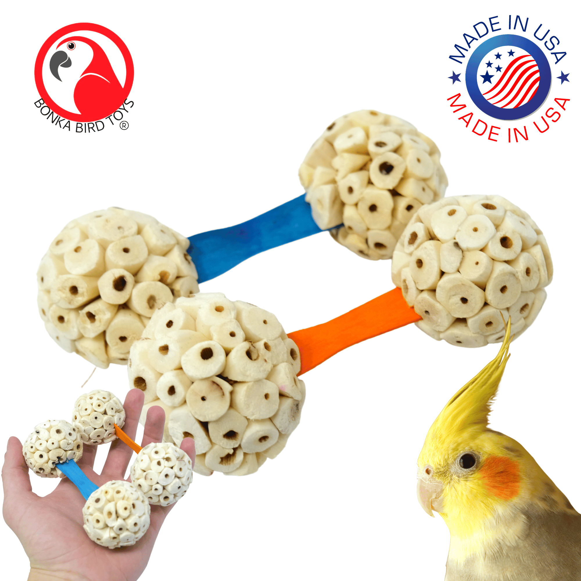 2965 PK2 Sola Dumbell - Bonka Bird Toys