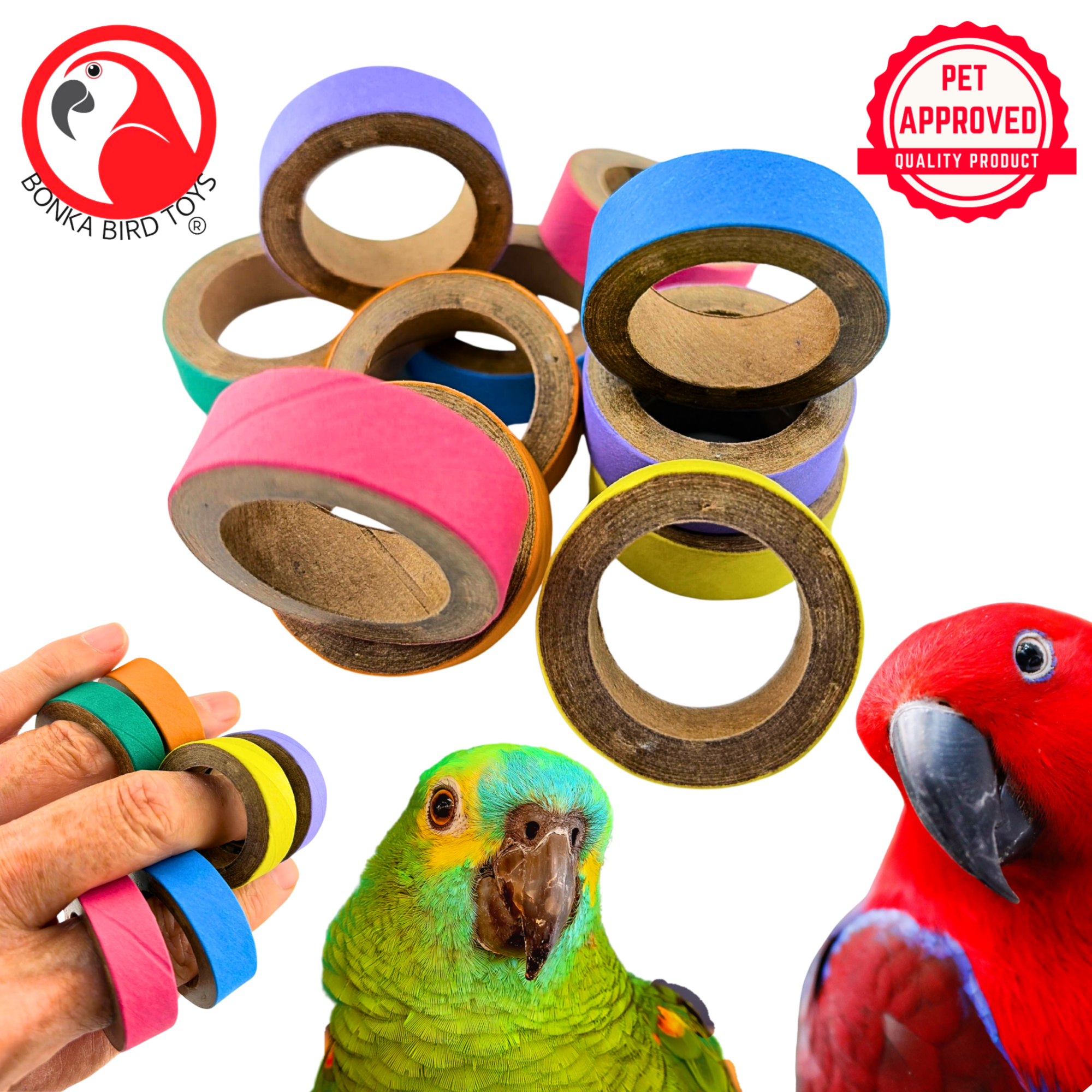 2780 Pk12 Mini Fat Bagels - Bonka Bird Toys
