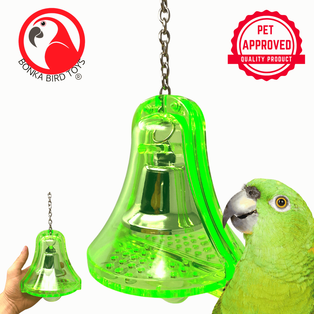60017 Large Bullet Proof Bell GREEN - Bonka Bird Toys