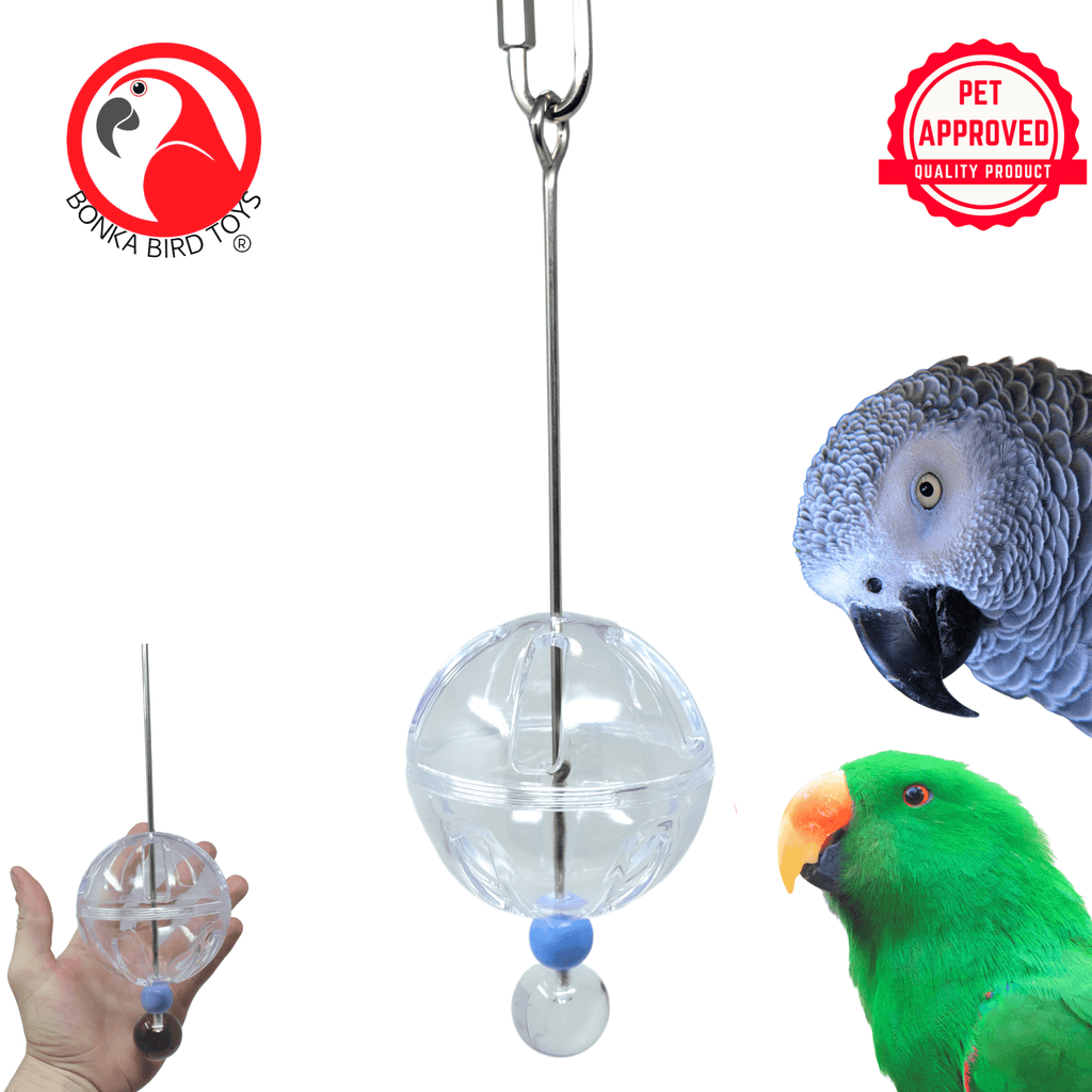 2233 Ball Working Lunch Skewer - Engaging Foraging Bird Toy from Bonka Bird Toys - Bonka Bird Toys