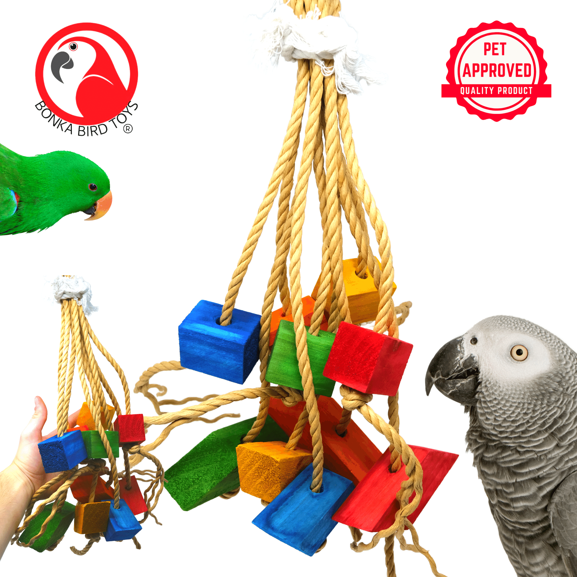 2374 Huge Block Tangle - Bonka Bird Toys