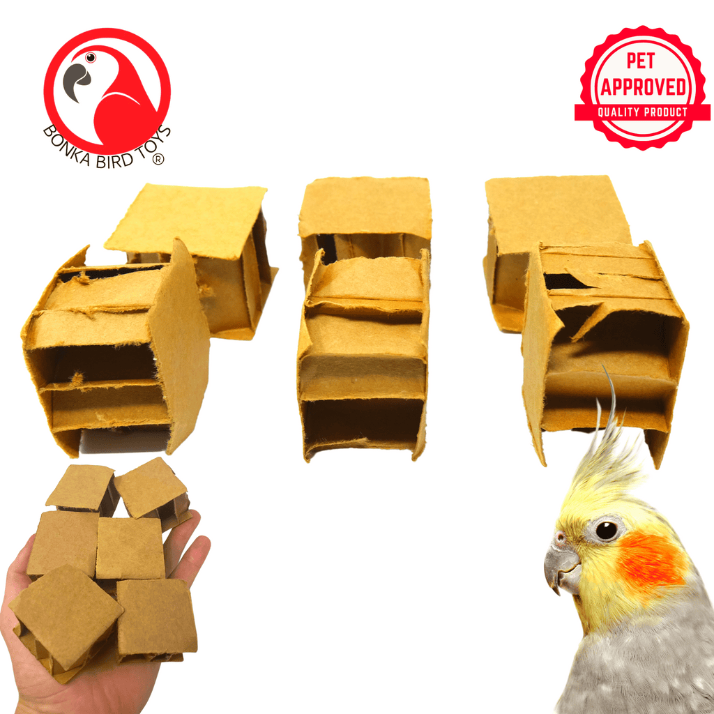 2531 Pk6 1.25" Cardboard Cubes - Bonka Bird Toys