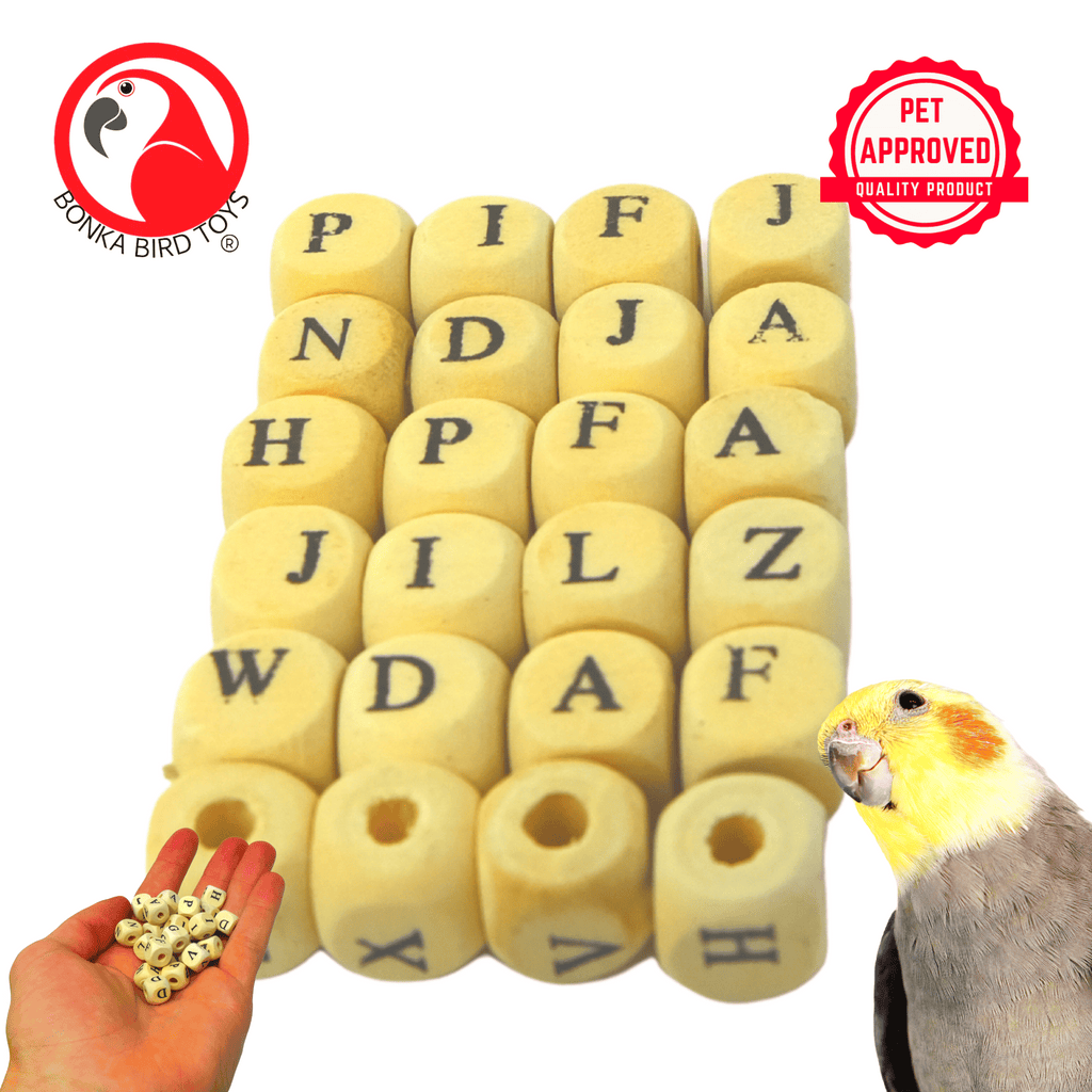 2527 Tiny ABC Cube Beads - Bonka Bird Toys
