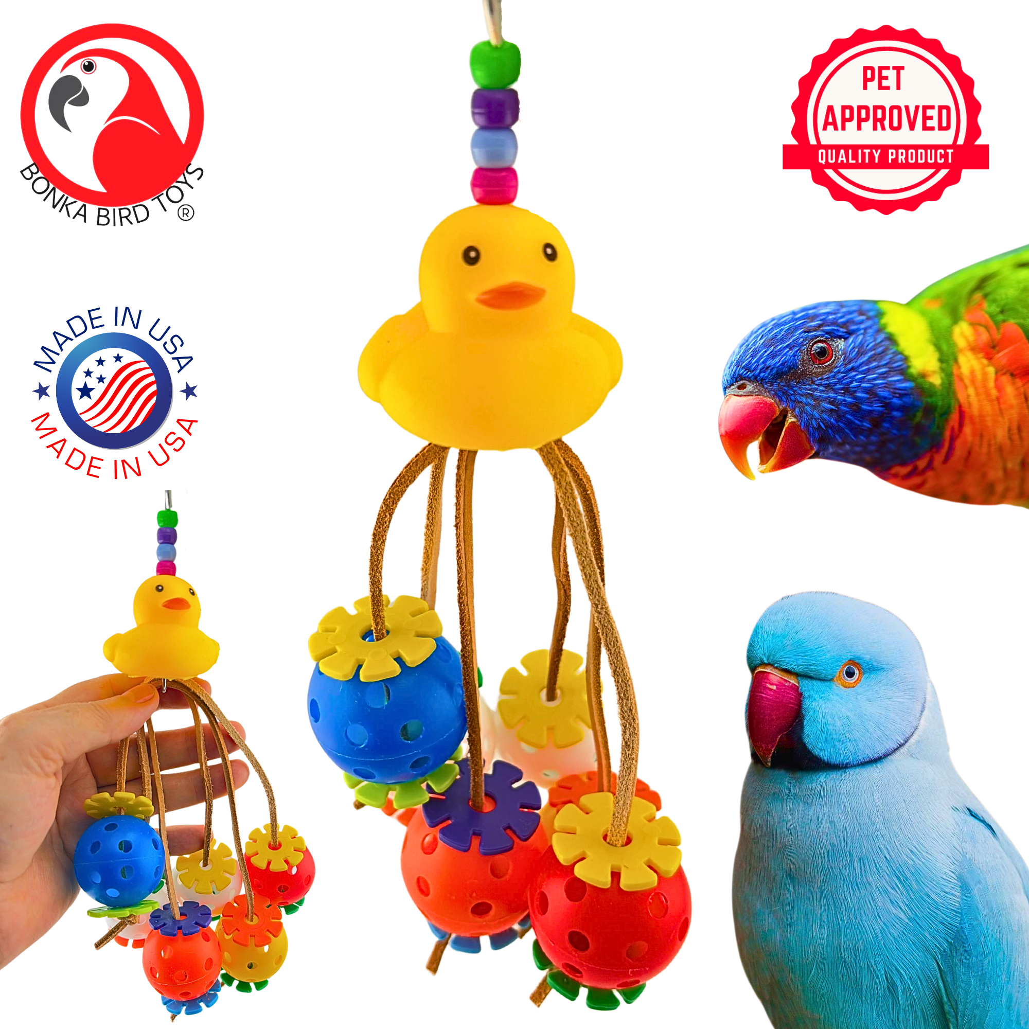 2325 Ducky Spyder - Bonka Bird Toys