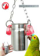 3771 Stainless Steel Large Treat Cup - Bonka Bird Toys