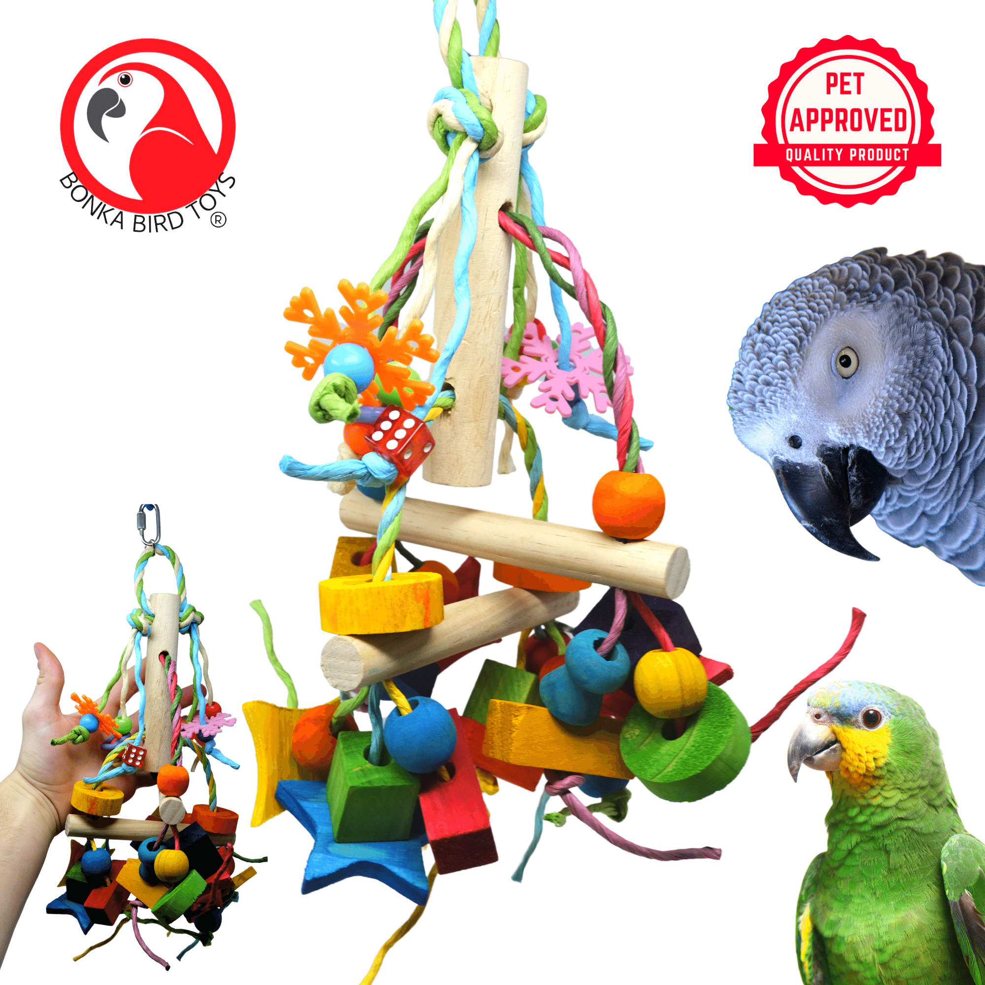 1186 Flat Basket Swing from Bonka Bird Toys